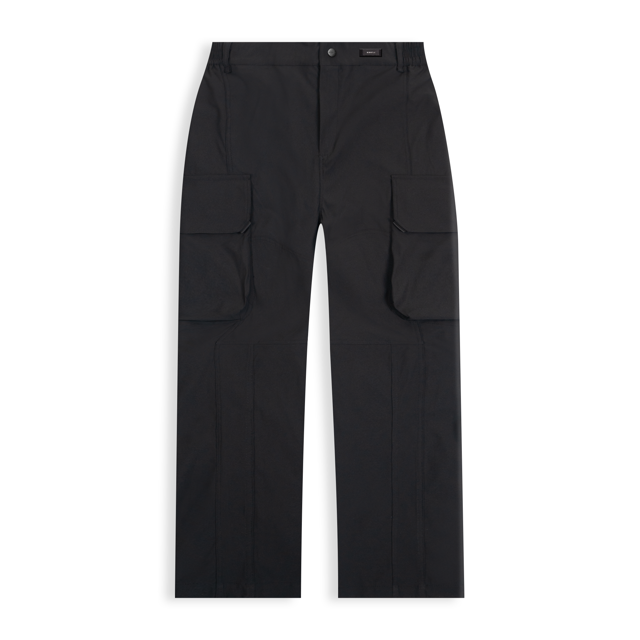 Black Nylon Cargo Pants