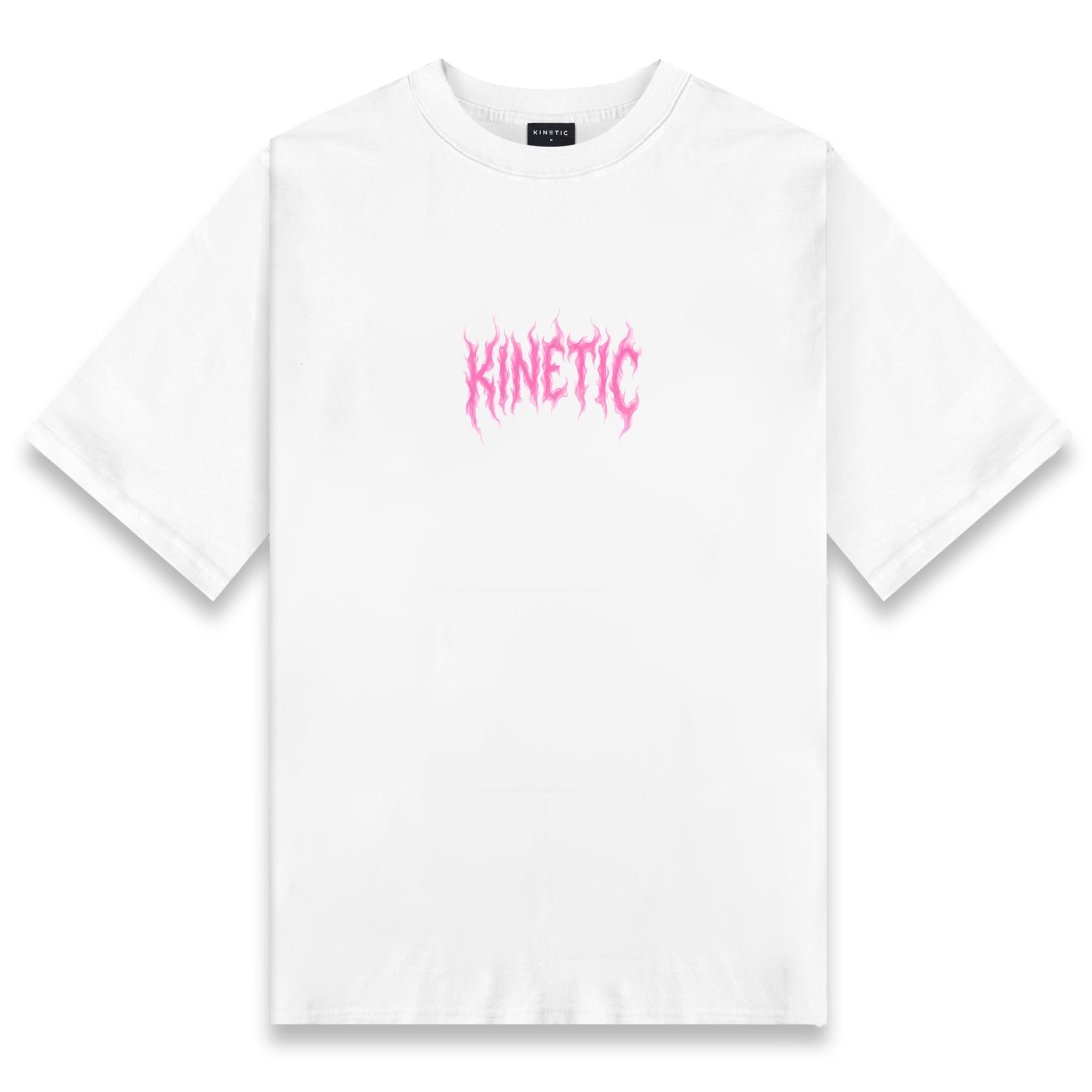 World in Flames White Oversized Shirt