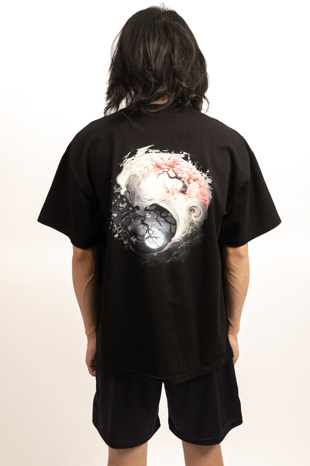 Blossom Yin Yang Oversized Shirt