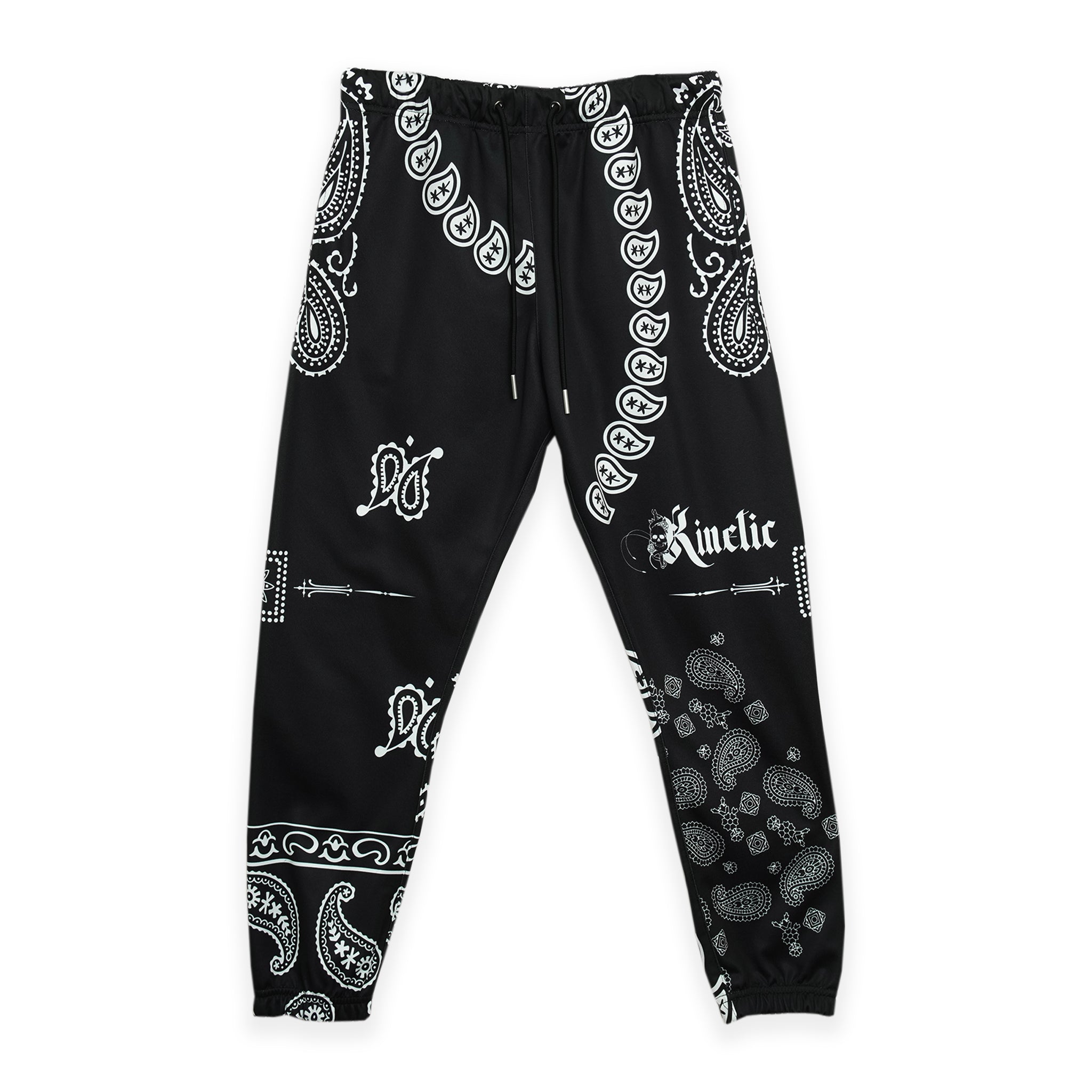 Black Paisley Sweatpant