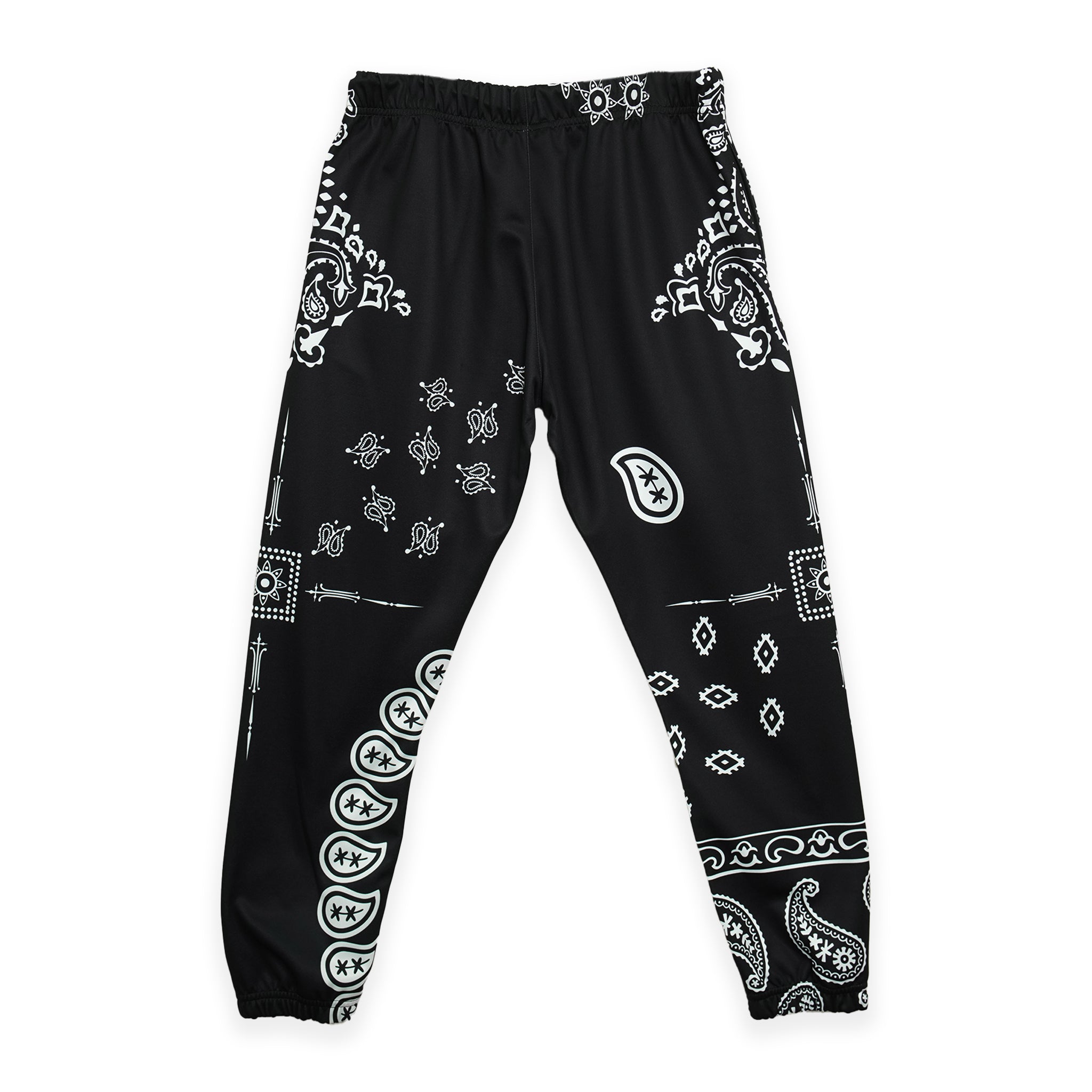 Black Paisley Sweatpant