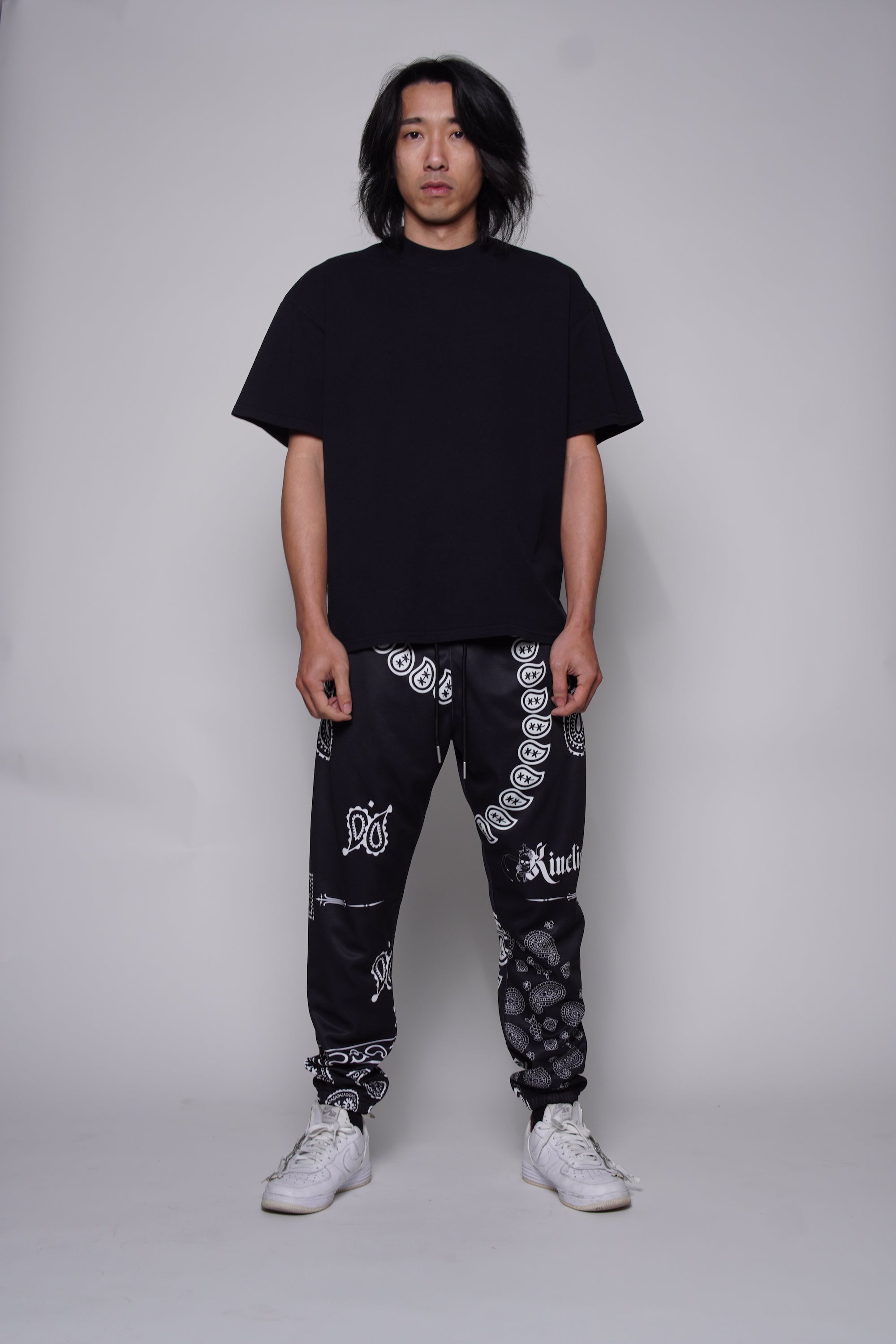 Black Paisley Sweatpant