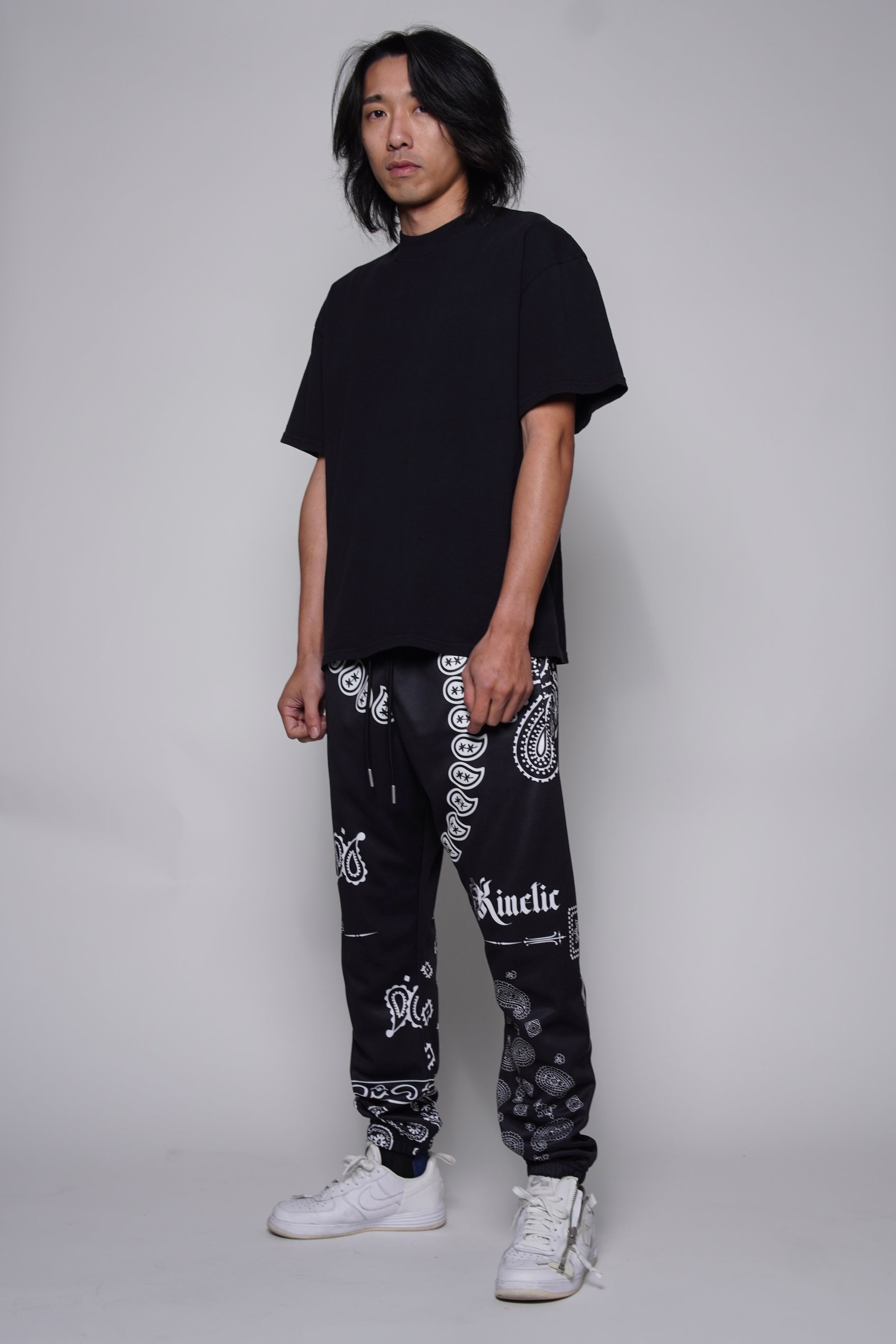 Black Paisley Sweatpant