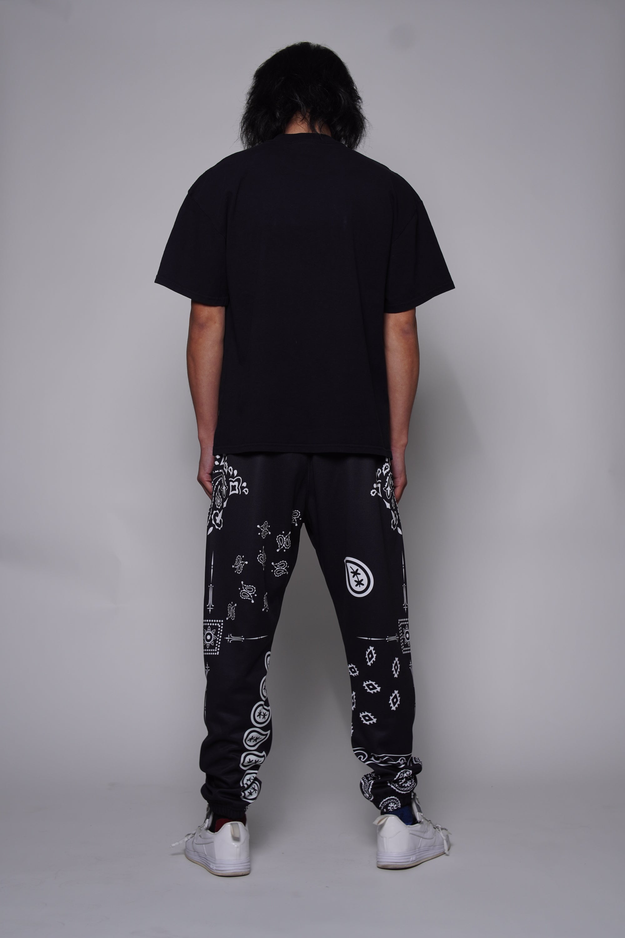 Black Paisley Sweatpant