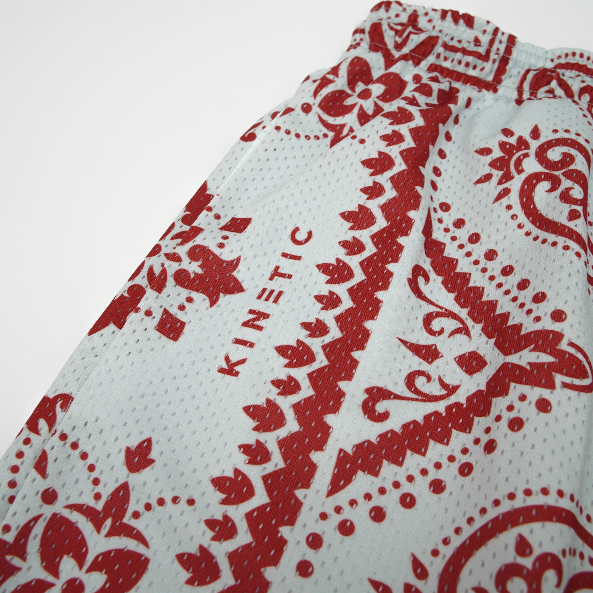 Grey Red Paisley Fundamental Short