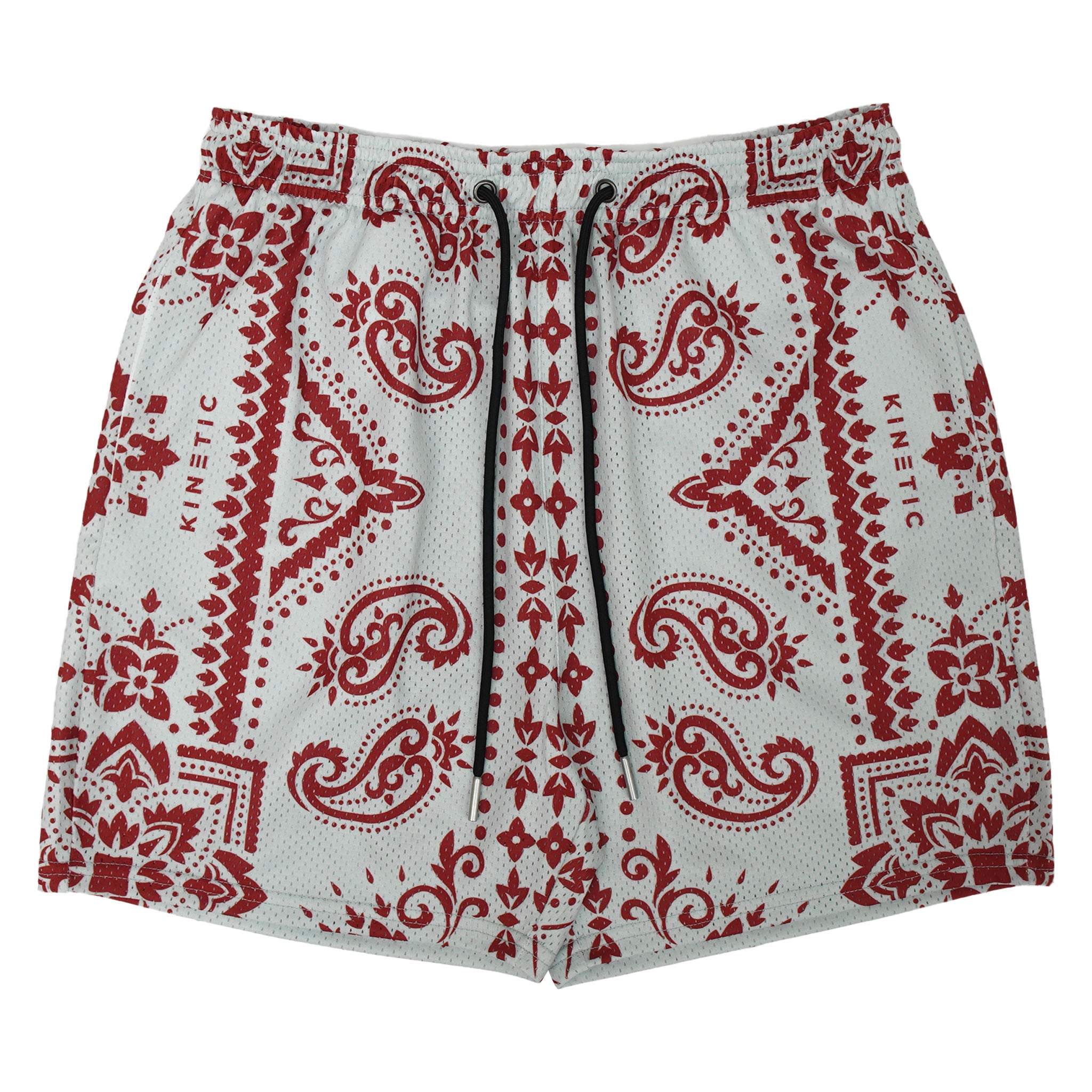 Grey Red Paisley Fundamental Short