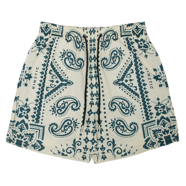Porcelain Green Paisley Fundamental Short